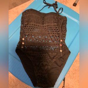 Shein Black Lace, One piece Bathing Suit